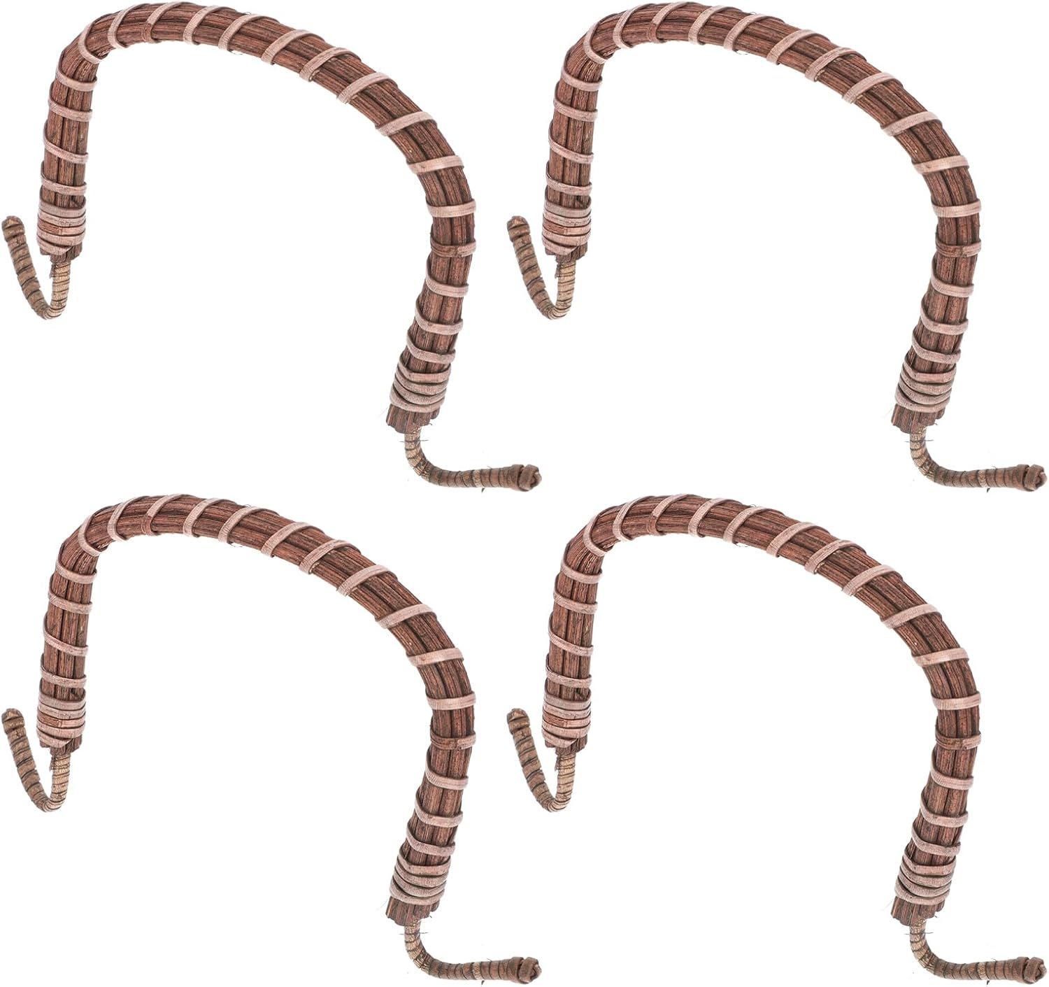 4pcs Cabilock Rattan Teapot Handle - Replacement for Ceramic & Pottery Tea Pots & Unique Purses