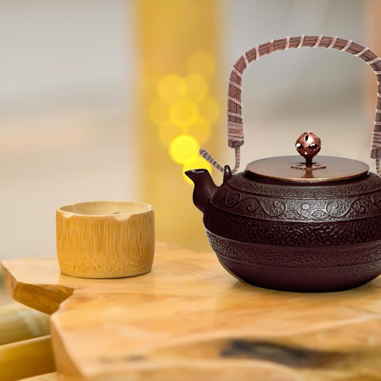 4pcs Cabilock Rattan Teapot Handle - Replacement for Ceramic & Pottery Tea Pots & Unique Purses