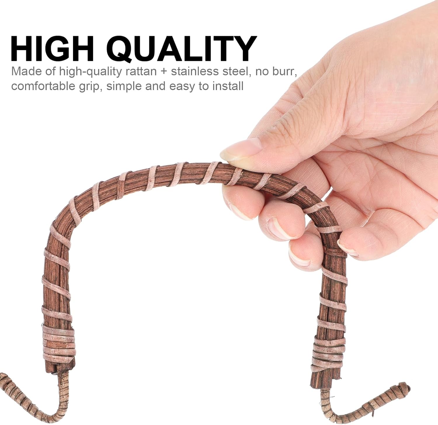 4pcs Cabilock Rattan Teapot Handle - Replacement for Ceramic & Pottery Tea Pots & Unique Purses