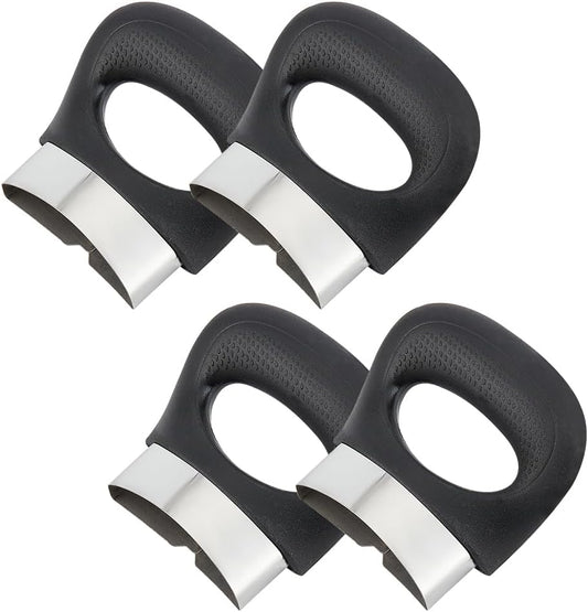 4pcs Pressure Cooker Handle Replacement Set - Anti-Scalding Pot Side Handles for Metal Pressure Pans