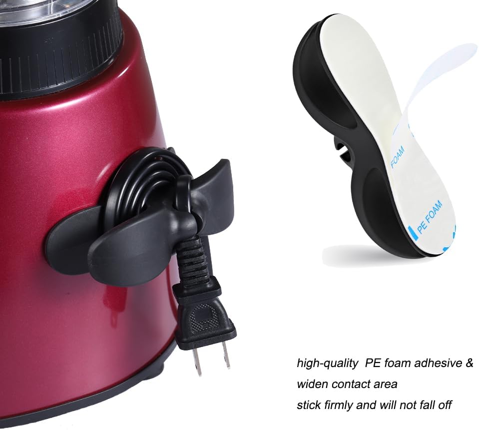 4PCS SisBroo Cord Organizer for Kitchen Appliances - Cord Winder Cable Holder for Pressure Cooker, Mixer, Blender, Coffee Maker, Air Fryer