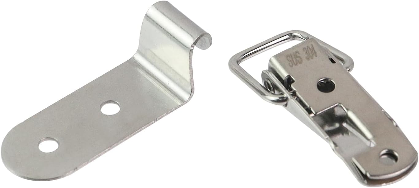 4Pcs Stainless Steel Spring Toggle Latch with Padlock Hole 90 Degree for Tool Box, Cabinet, Chest