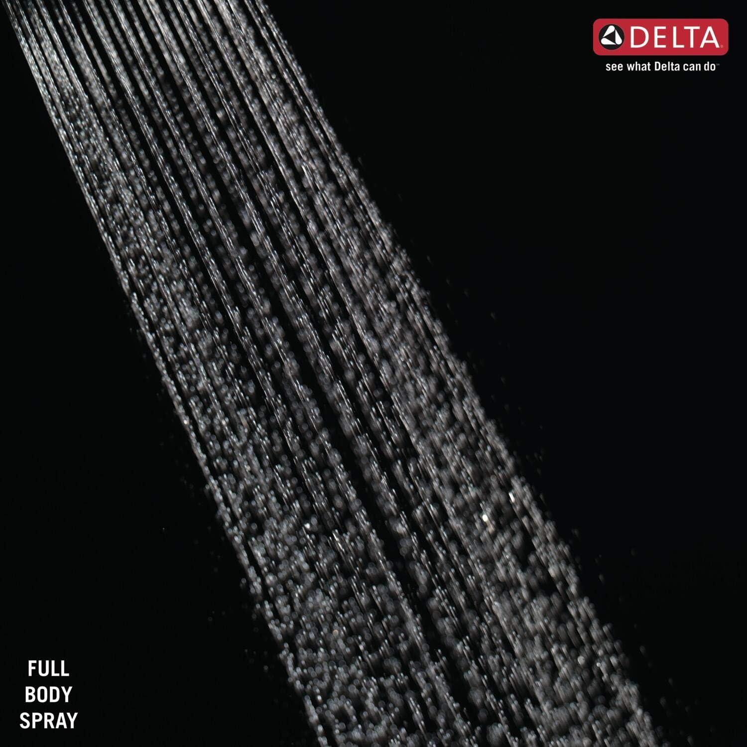 5-inch Brushed Nickel Square Shower Head with High Pressure - Delta Faucet RP101846SS, 1.75 GPM