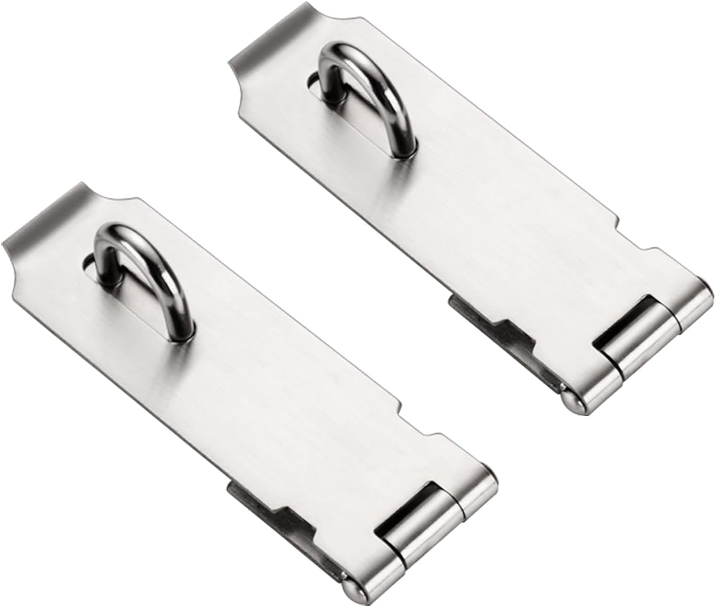 5-Inch Stainless Steel Door Hasp Latch Lock with Screw for Doors, Gates, and Cabinets - WildKart