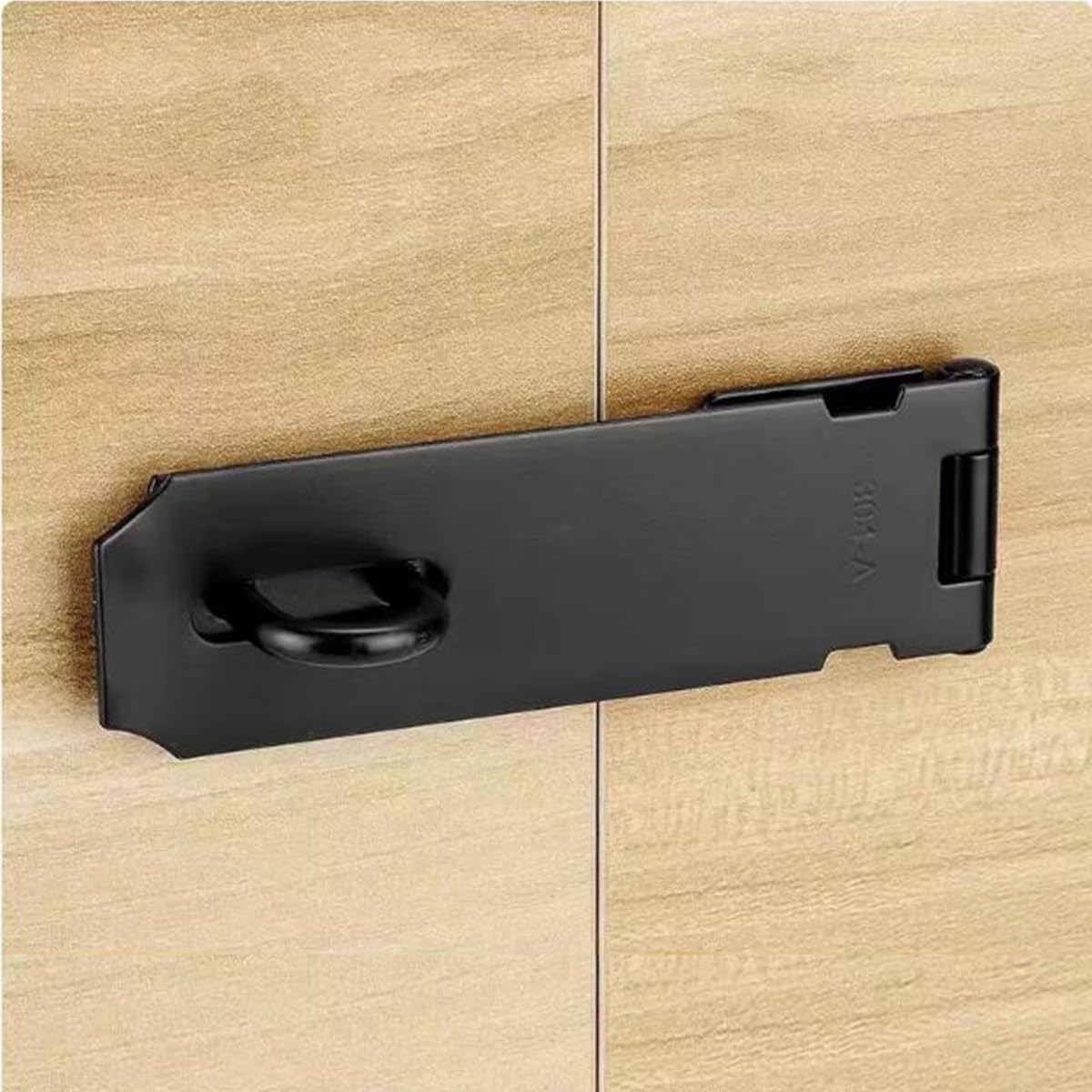 5 Inch Stainless Steel Matte Black Finish Padlock Hasp Door Clasp Gate Lock Latch