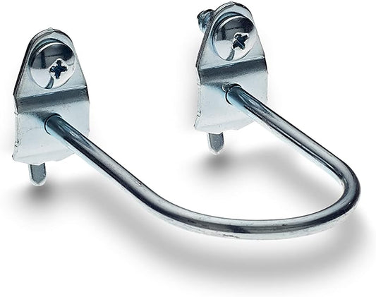 5-Pack Triton Products 76325 DuraHook Double Mount U-Shape Pegboard Hooks, Zinc Plated Steel, 2-7/8" L, 1-3/4" I.D. - Compatible with DuraBoard, 1/8" and 1/4" Pegboard