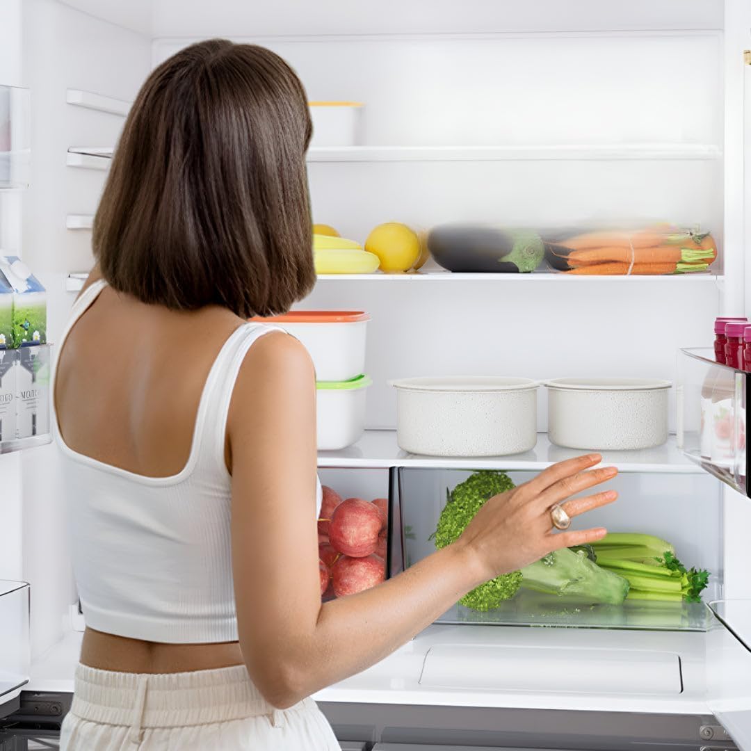 5-Piece Cream White Nonstick Cookware Set with Detachable Handle