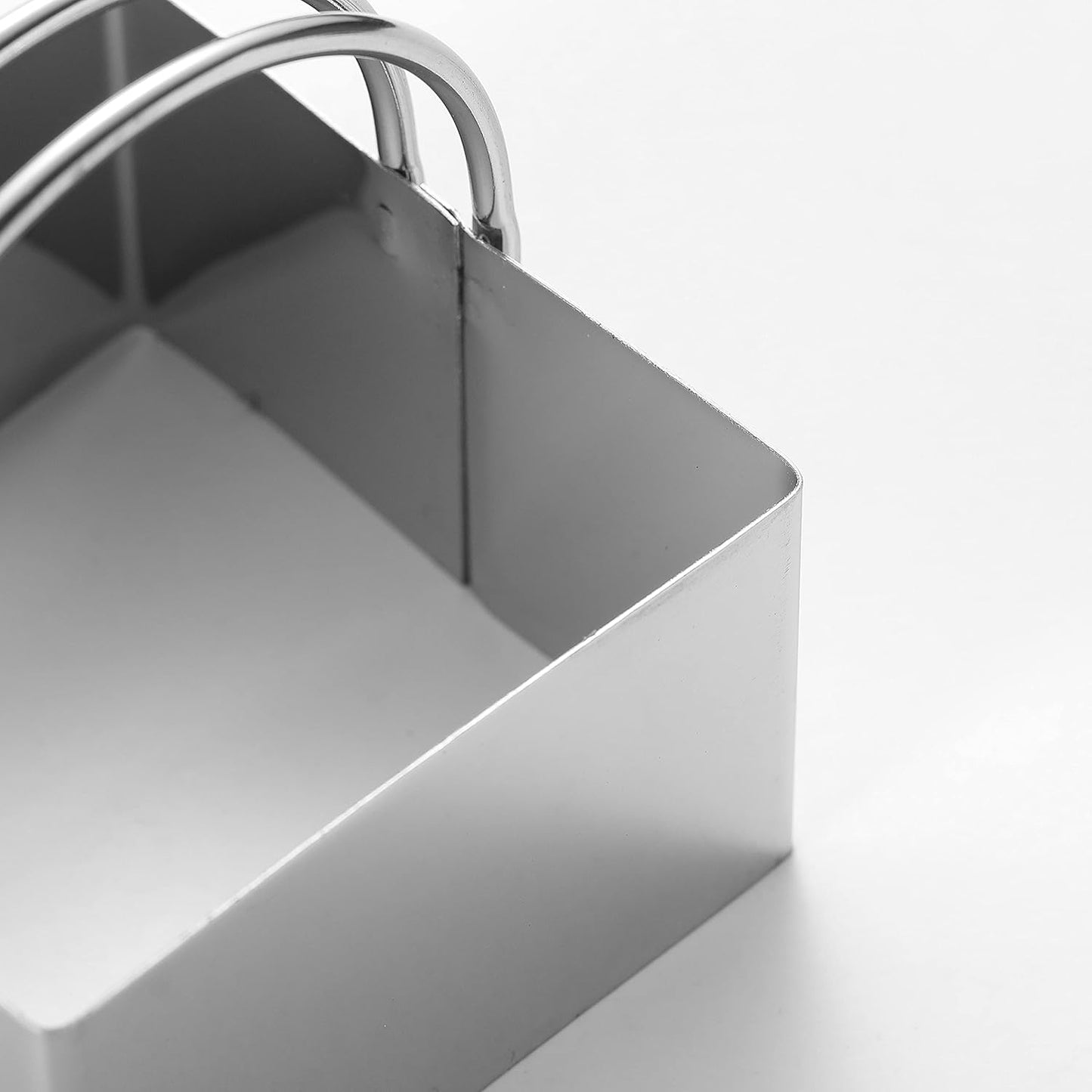 5-Piece Square Biscuit Cutter Set with Handle for Easy Storage - Stainless Steel Cookie Cutters