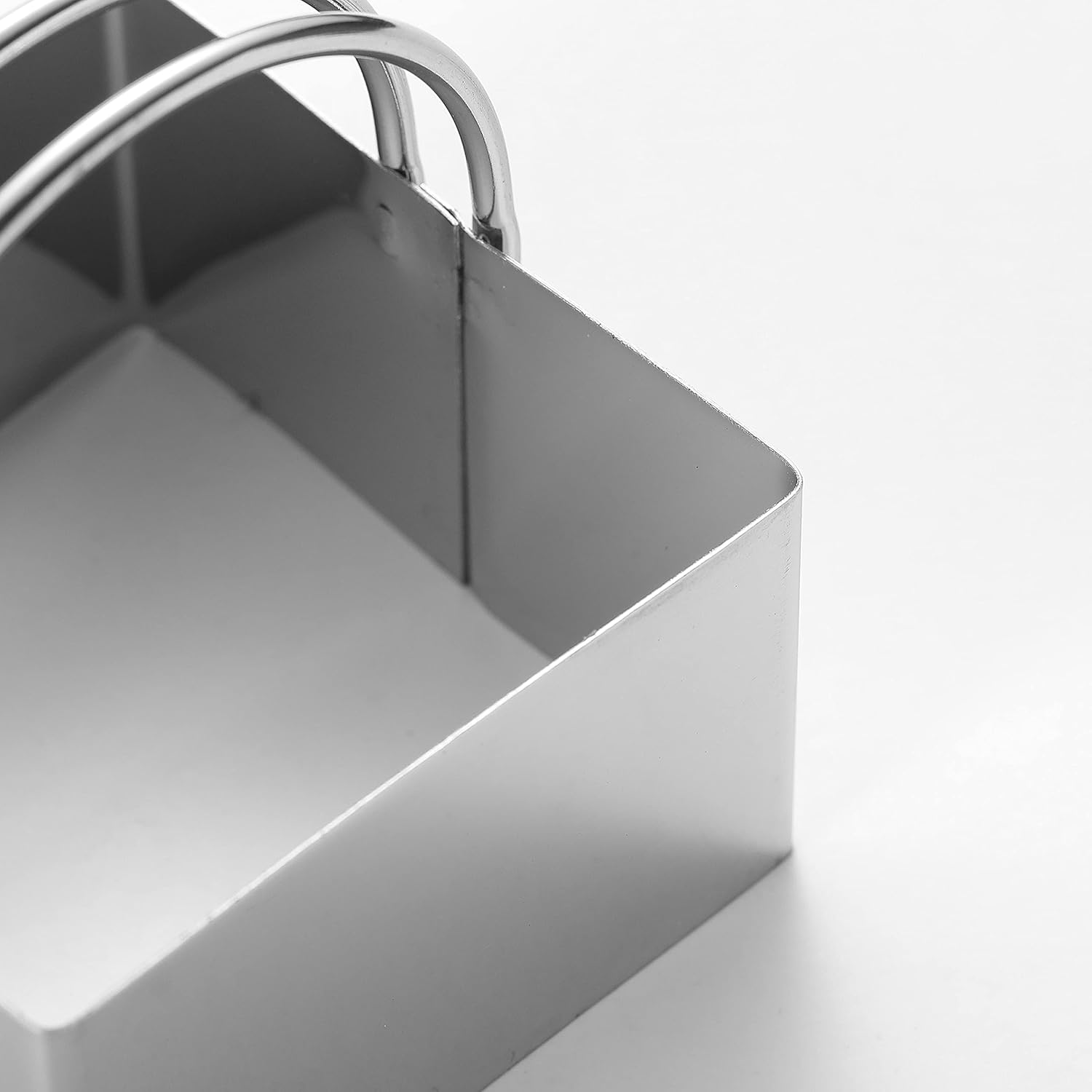 5-Piece Square Biscuit Cutter Set with Handle for Easy Storage - Stainless Steel Cookie Cutters