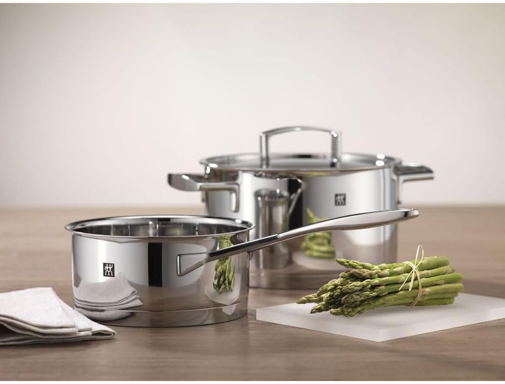 5-Piece ZWILLING Stainless Steel Pot Set with 4 Induction-Compatible Lids - Passion Collection
