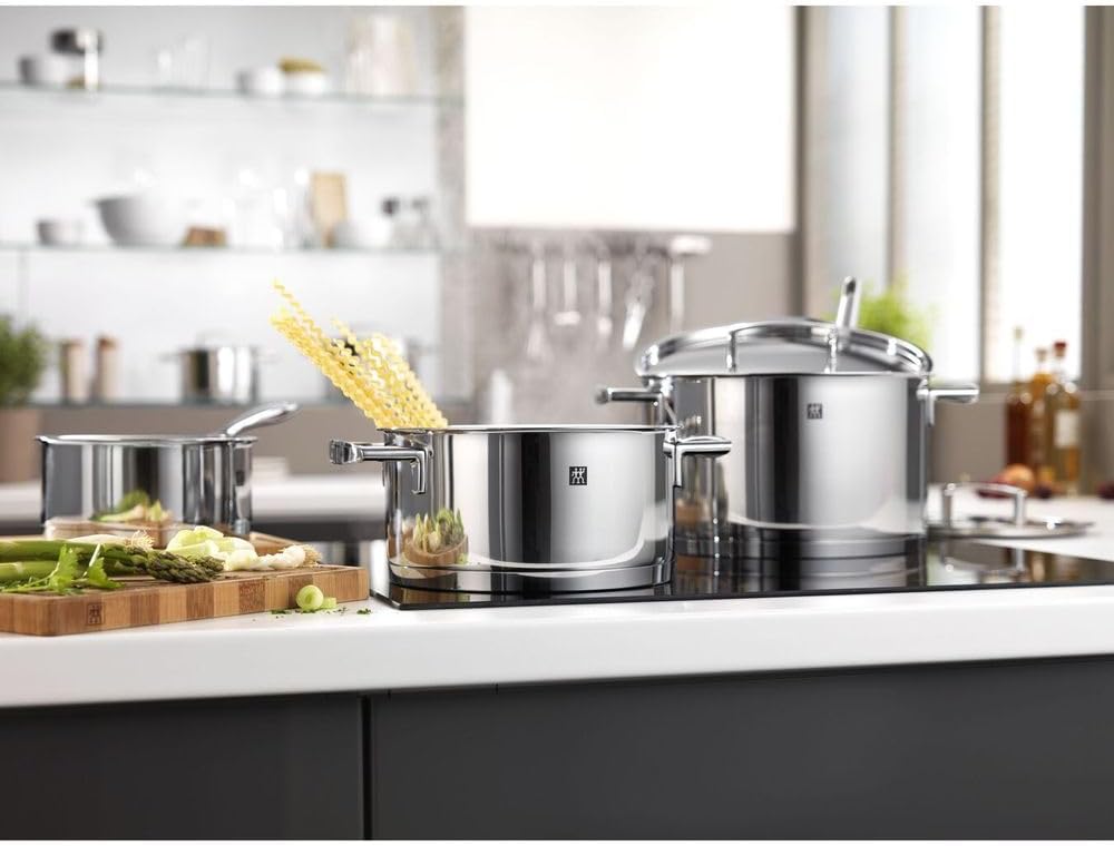 5-Piece ZWILLING Stainless Steel Pot Set with 4 Induction-Compatible Lids - Passion Collection