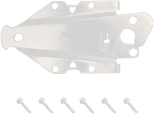 5” Stainless-Steel Self-Latching Gate Latch with Adjustable Striker for Vinyl/PVC Gates - White