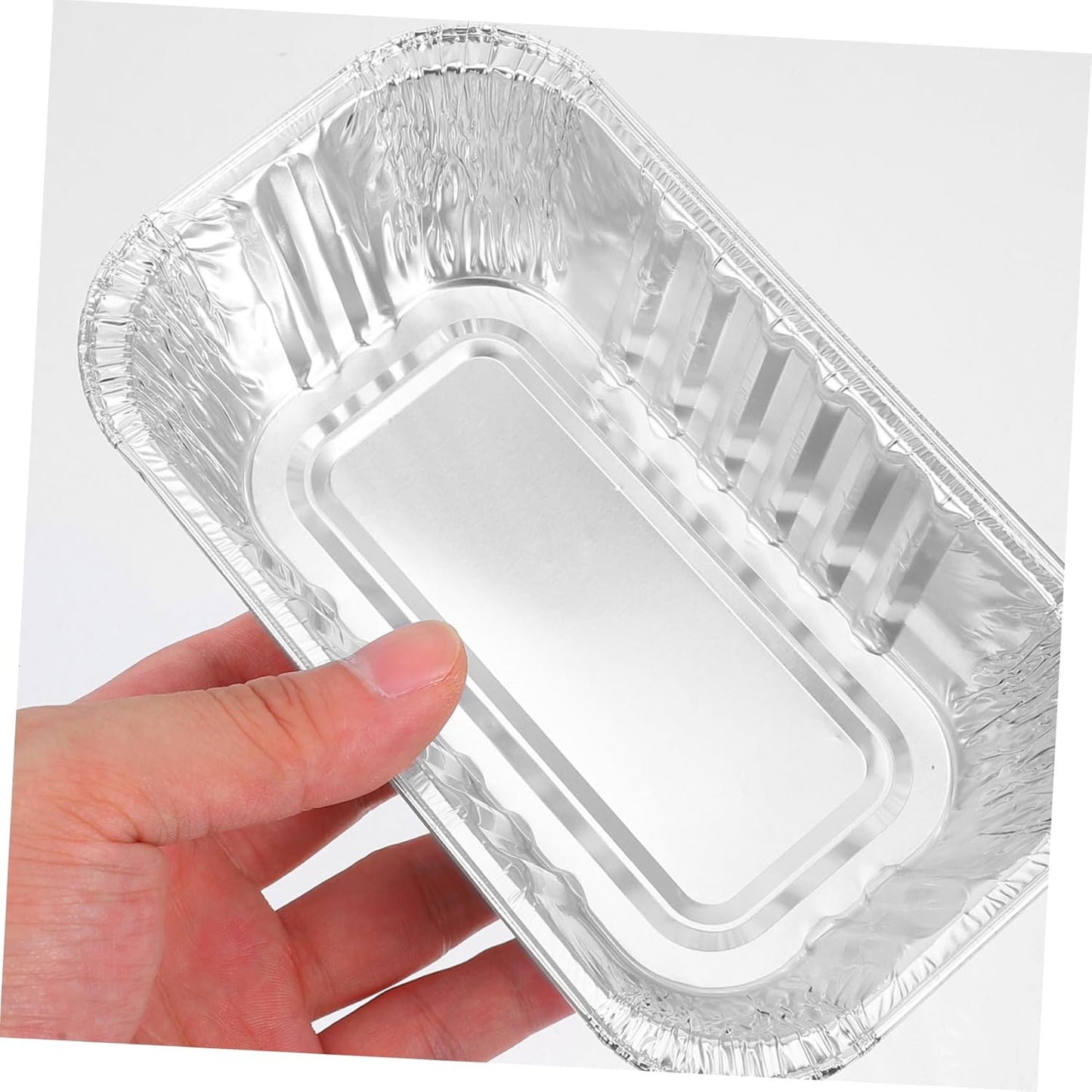 50 Pack Aluminum Foil Bread Baking Pans for Home Oven - Disposable Kitchen Gadget for Loaf Cakes and Bread