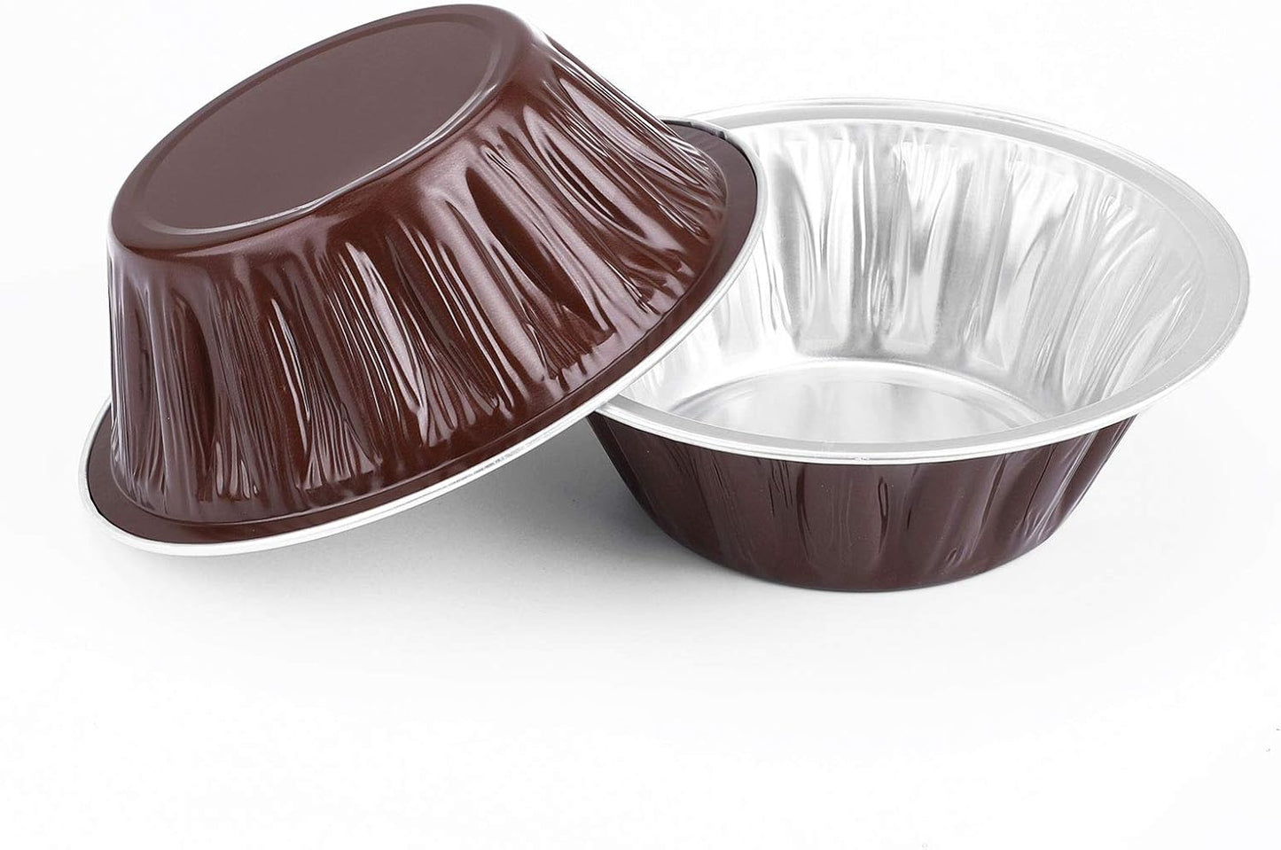 50 Pack Beasea Mini Pie Pans with Lids - 6 Inch Aluminum Pans for Coffee Lovers