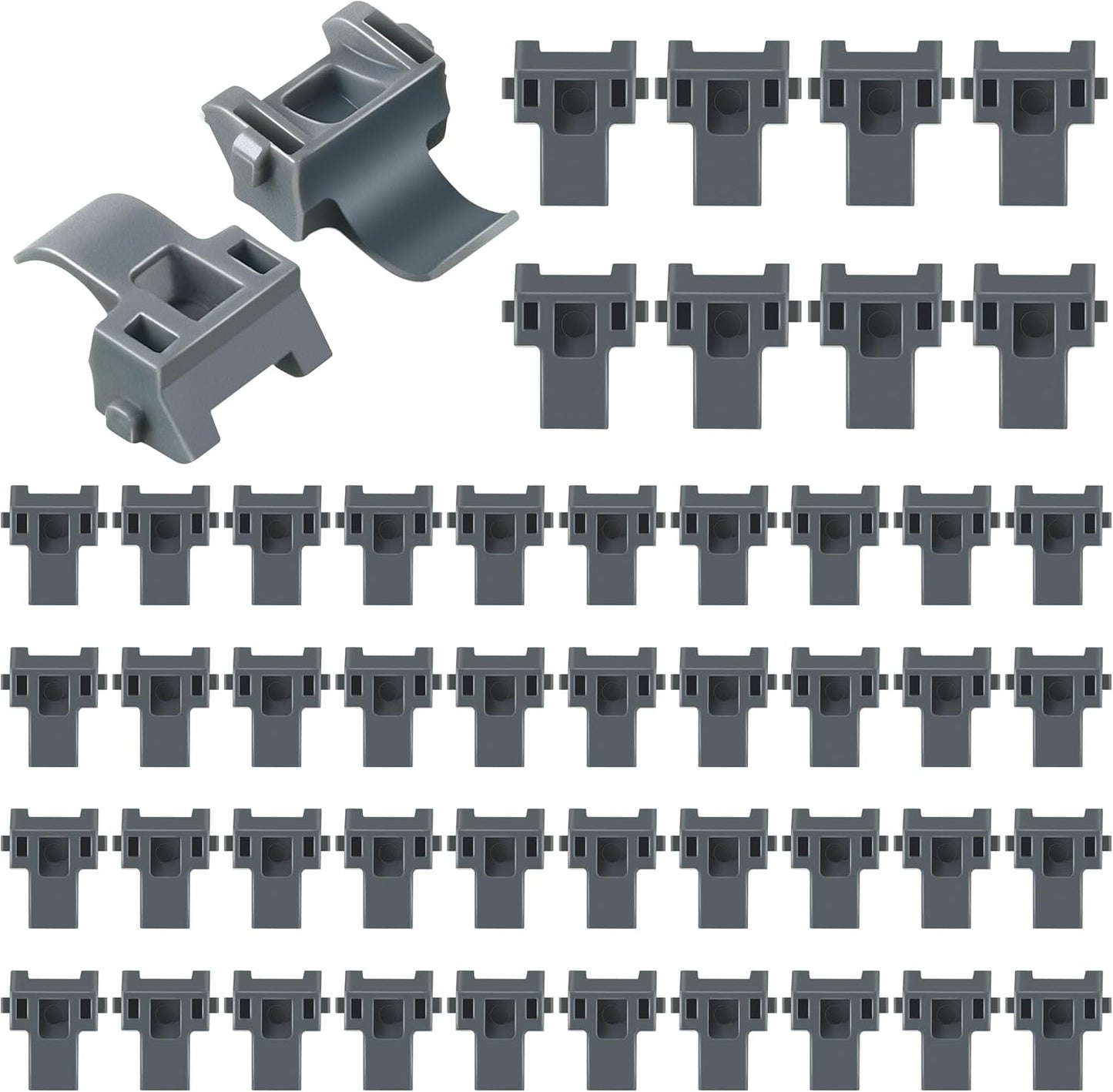 50 Pack Cabinet Restrictor Clips with 86 Degree Angle Restriction for Blum 38C315B3 - Plastic Restraints for American Kitchen Cabinets