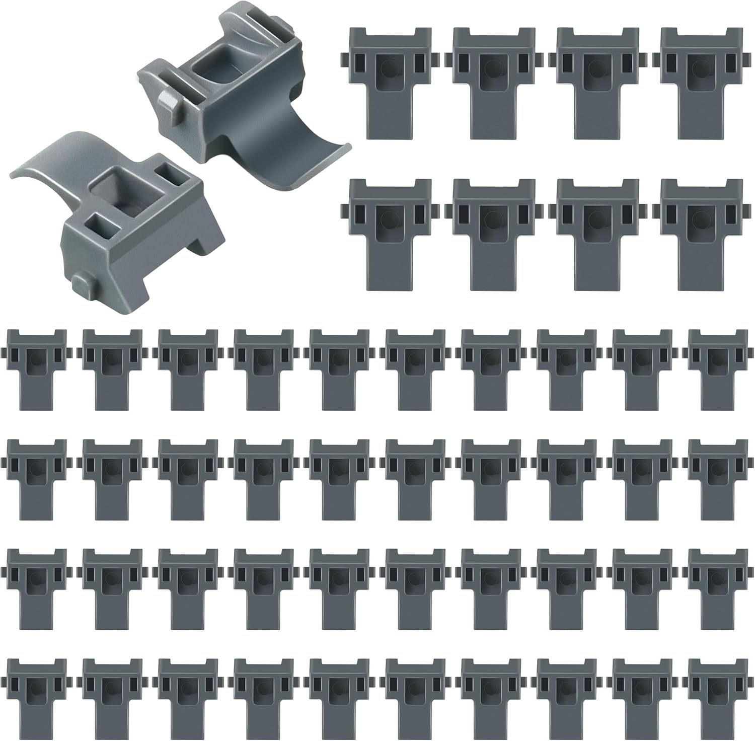 50 Pack Cabinet Restrictor Clips with 86 Degree Angle Restriction for Blum 38C315B3 - Plastic Restraints for American Kitchen Cabinets