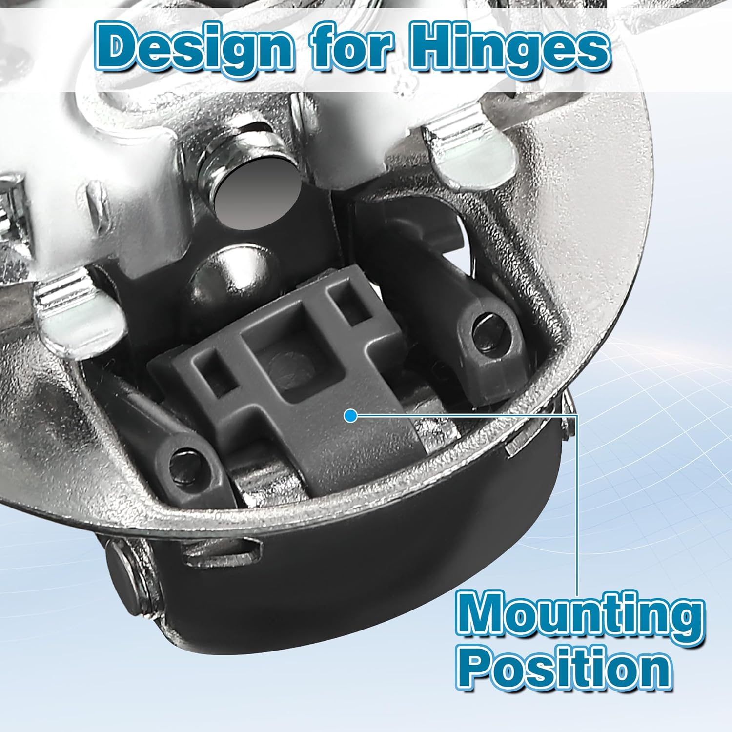 50 Pack Cabinet Restrictor Clips with 86 Degree Angle Restriction for Blum 38C315B3 - Plastic Restraints for American Kitchen Cabinets