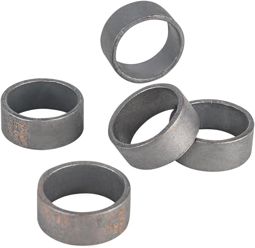 50-Pack EFIELD 1/2" Pex Copper Crimp Rings - Black-Oxidized Surface Treatment for Pex Pipe Connection