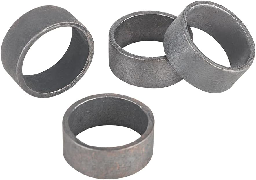 50-Pack EFIELD 1/2" Pex Copper Crimp Rings - Black-Oxidized Surface Treatment for Pex Pipe Connection
