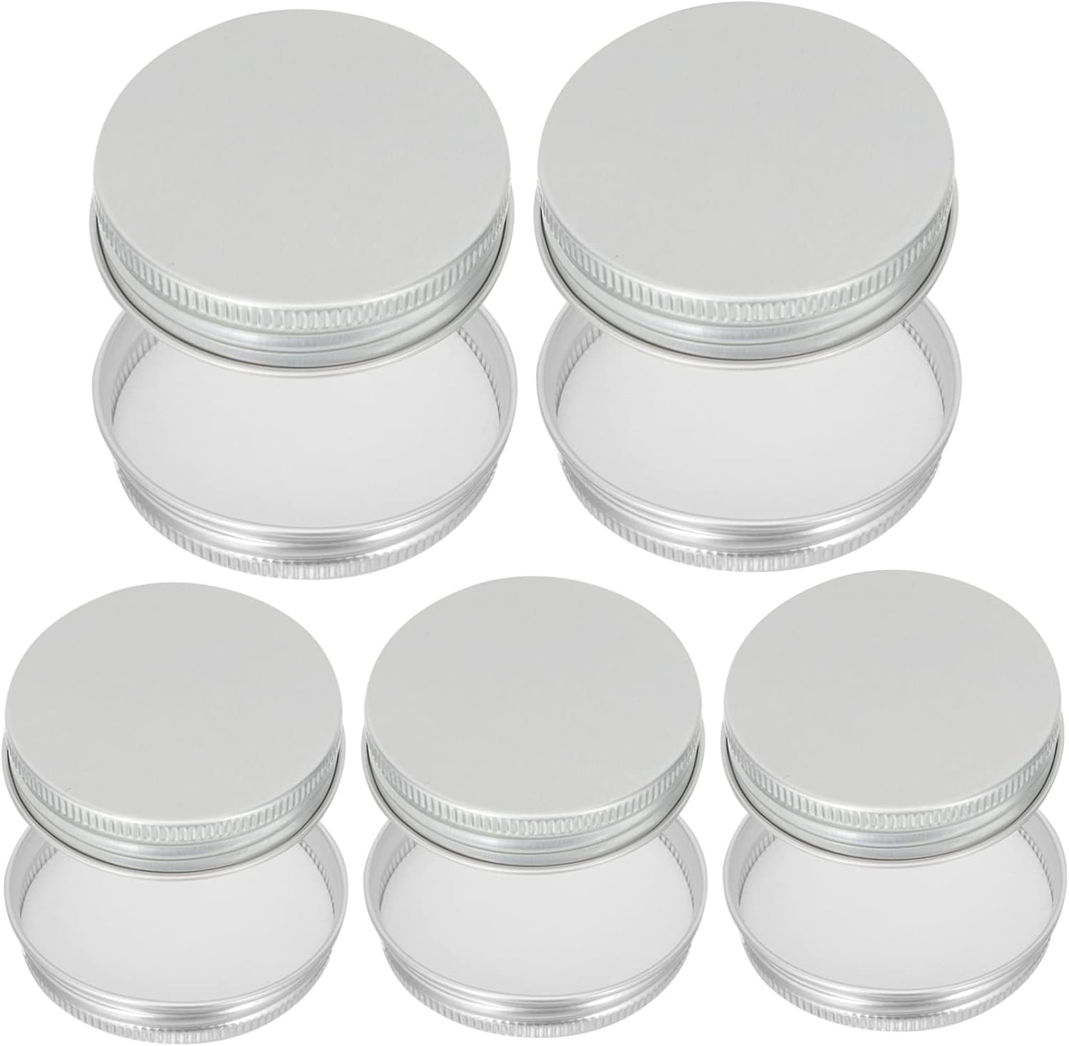 50 Pack Leak-proof Jar Caps - Honey Jar Lids Replacement for Canning Jars - Wide Mouth Ball Lids - Aluminum Mason Jar Tops