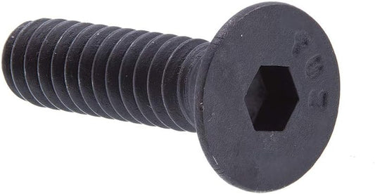 50 Pack of Prime-Line 9173508 Flat Head Socket Cap Screws, Hex Drive, #10-24 X 3/4 in, Black