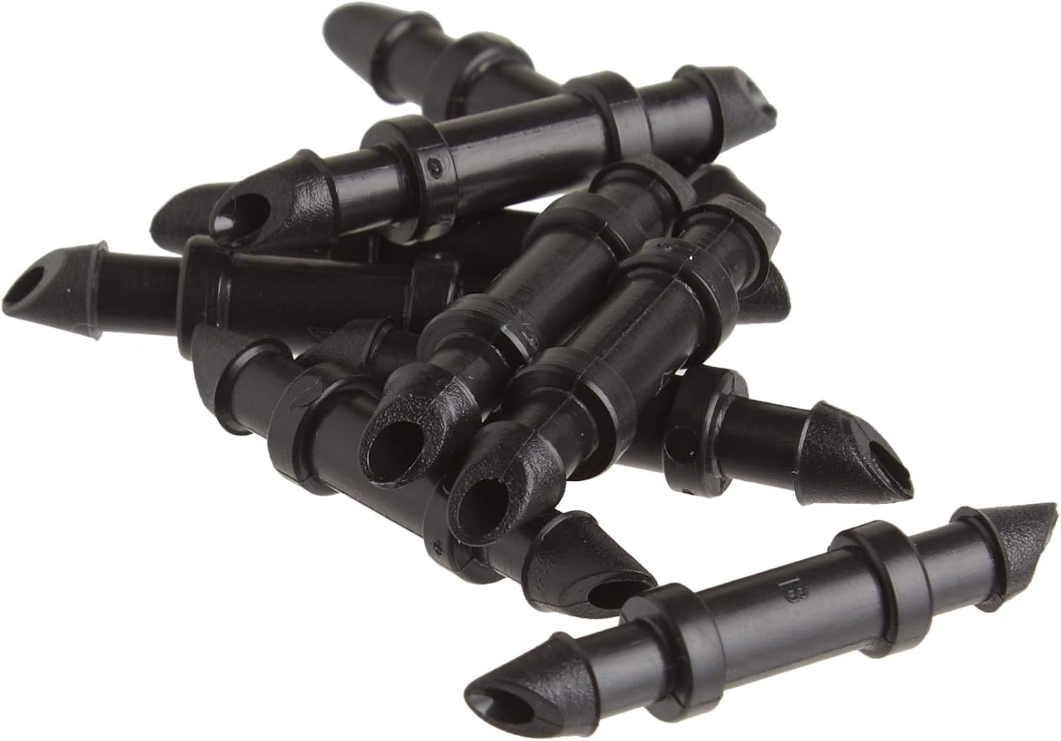 50 Pack Raindrip 312050B Single Barbed Coupling Connectors for 1/4-Inch Drip Irrigation - Ideal for Trees and Shrubs