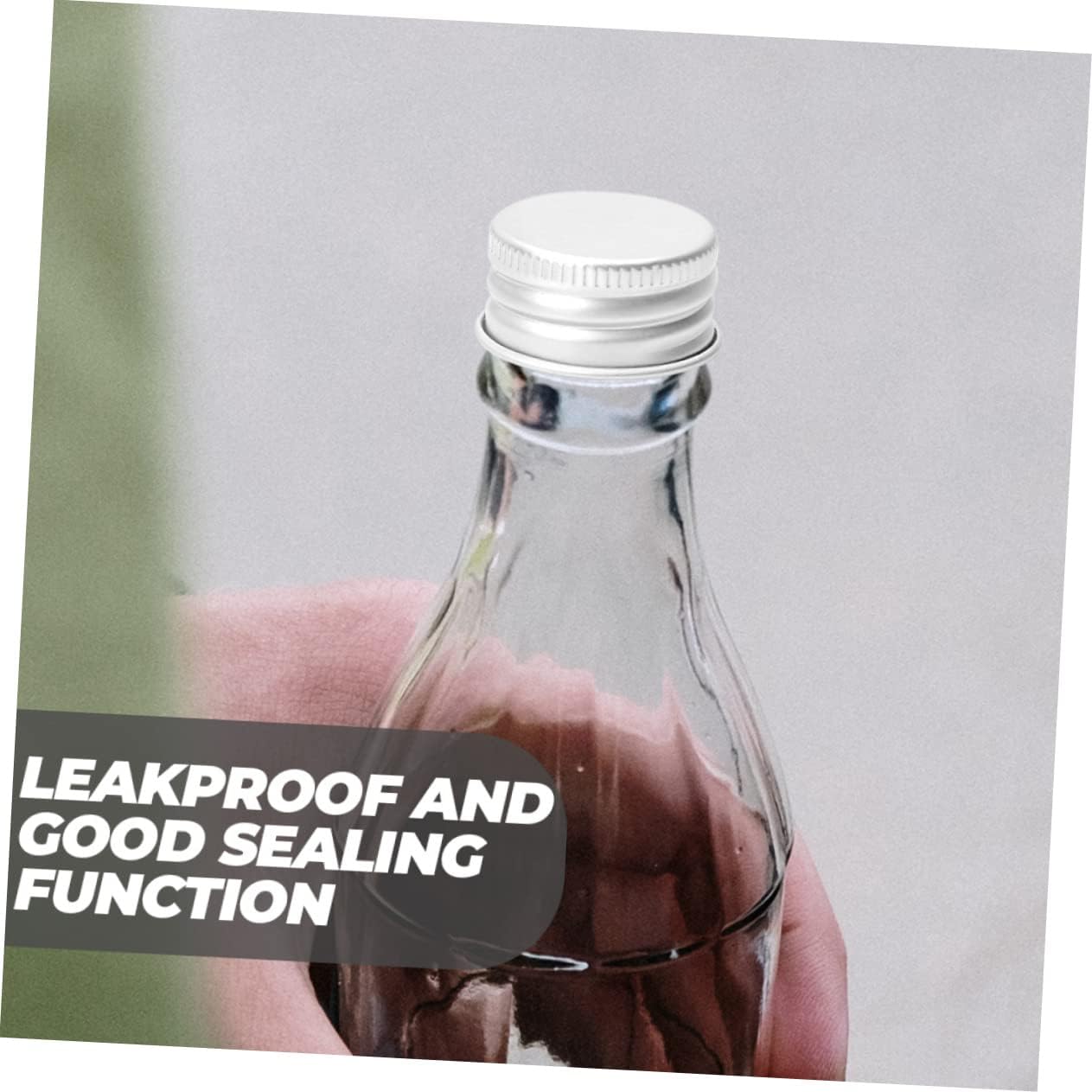 50 Pcs Leakproof Metal Screw Caps for Water Bottles and Jugs - Universal Reusable Lids for Sport Bottles, Jars, and Containers
