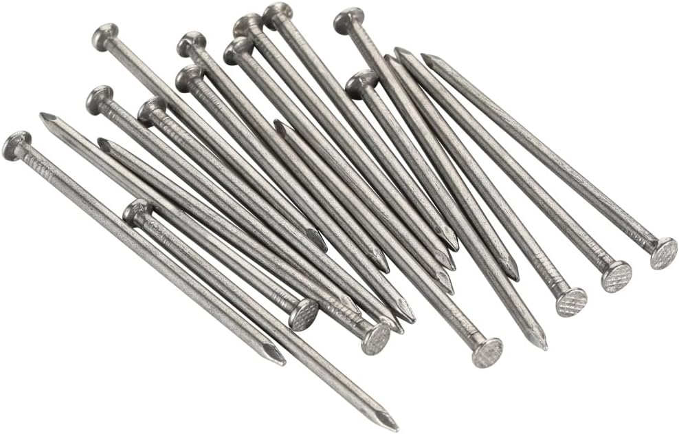 50 PCS MewuDecor 4.0 x 100mm Flat Nails for Picture Wall Hanging - Wood & Common Nails