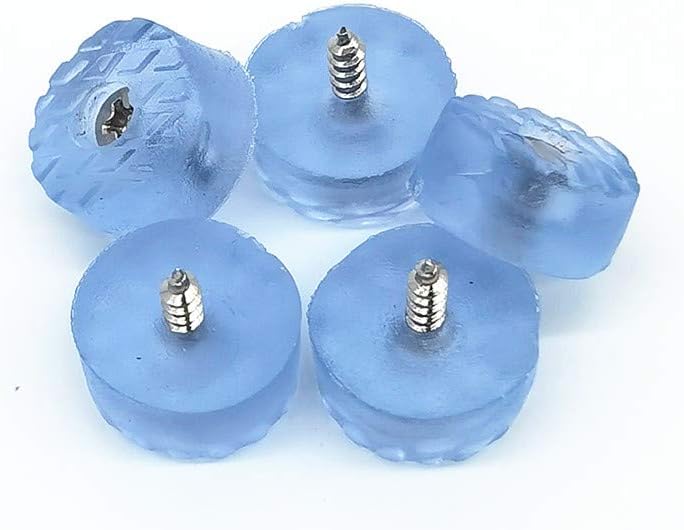 50 Pcs Translucent Cylindrical Furniture Pads - Rubber Non Slip Feet for Table, Desk, Chair, Sofa, Cutting Boards