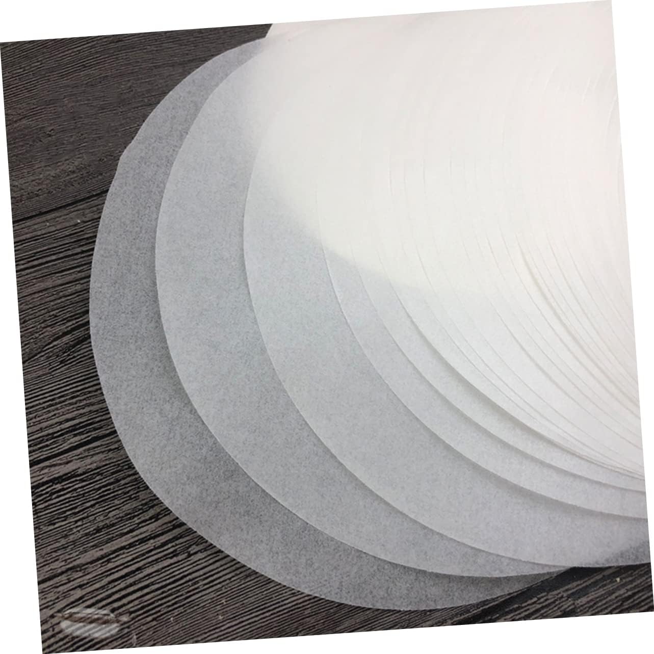 50 Sheets Double Sided Silicone Oil Paper for Baking, Grilling, and Cooking - Round BBQ Accessories - 32cm - Versatile Oven Use
