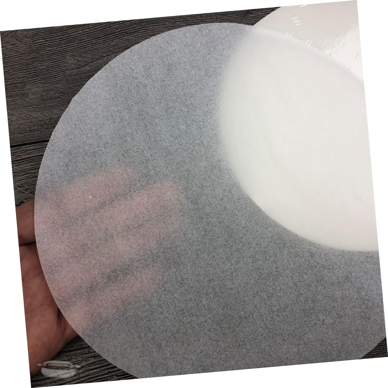 50 Sheets Double Sided Silicone Oil Paper for Baking, Grilling, and Cooking - Round BBQ Accessories - 32cm - Versatile Oven Use