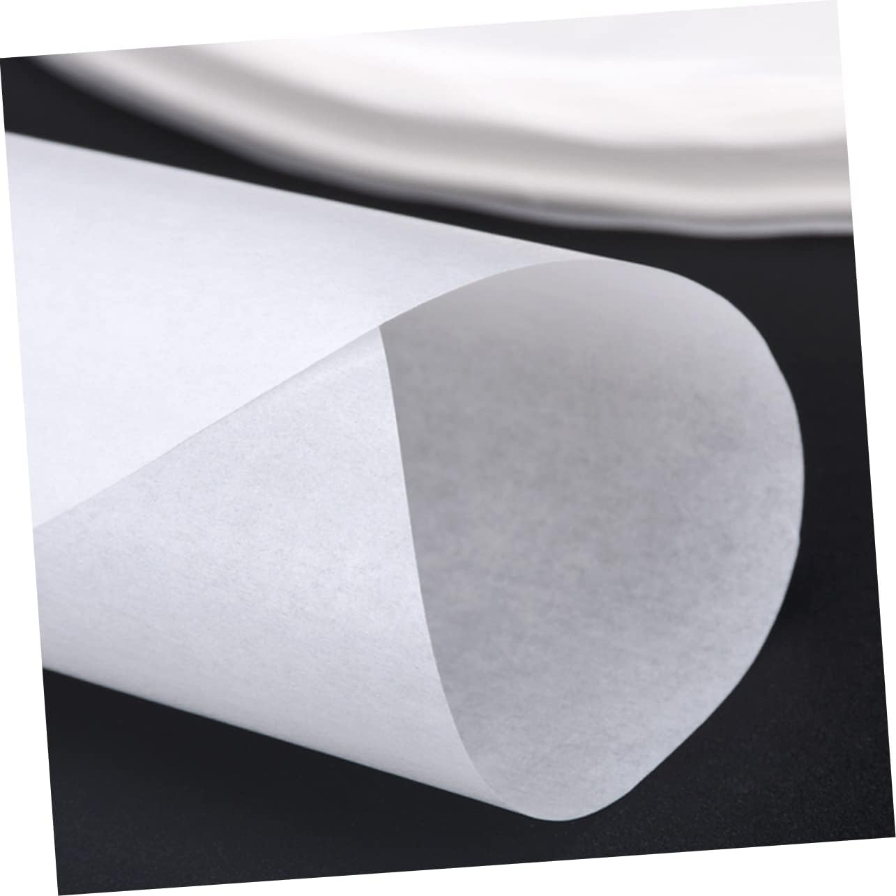 50 Sheets Double Sided Silicone Oil Paper for Baking, Grilling, and Cooking - Round BBQ Accessories - 32cm - Versatile Oven Use