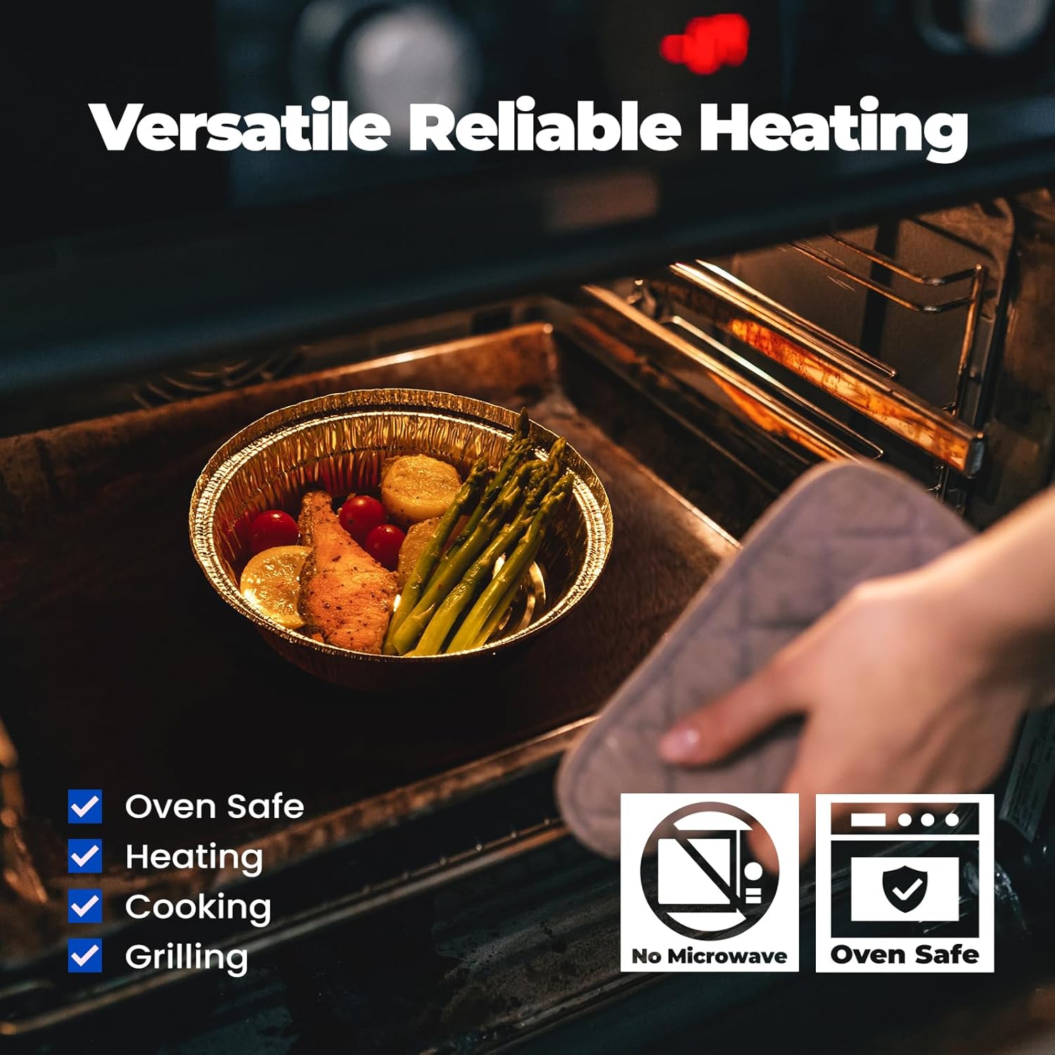 500 Pack 7 Inch Round Aluminum Foil Pans - 24 Oz Disposable Pie Tins for Meal Prep - Heavy Duty Circle Cake Pan for Pies, Cakes, and Cheesecakes