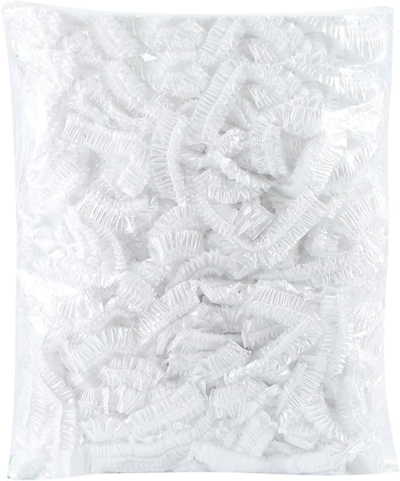 500 Pack Disposable Elastic Bowl Lids for Food Storage - Adjustable Plastic Covers for Fresh Keeping and Sealing Bowls