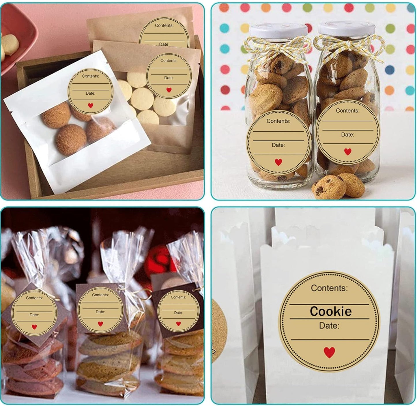 500 Pcs 2'' Kraft Round Canning Jar Stickers - Natural Brown Labels for Mason Jars, Bottles, and Crafts