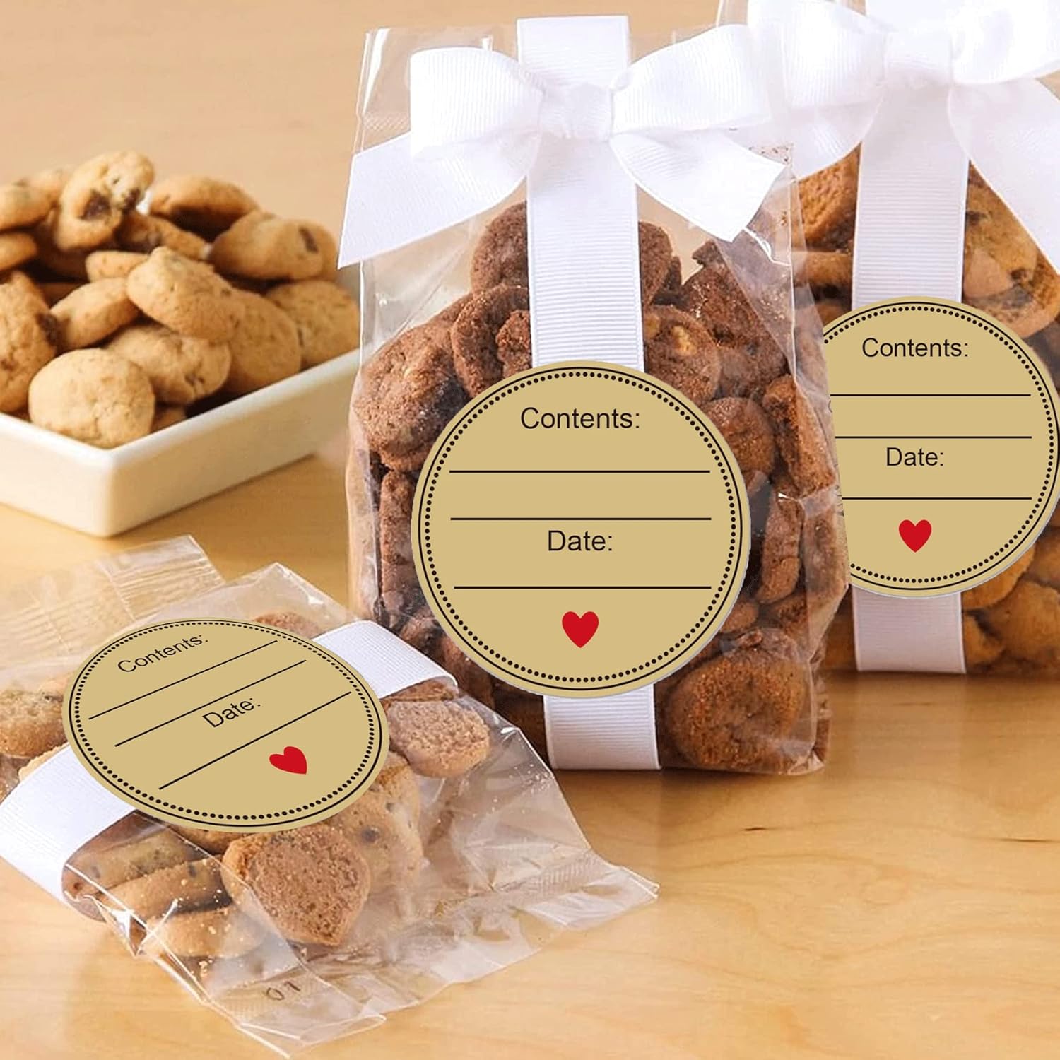 500 Pcs 2'' Kraft Round Canning Jar Stickers - Natural Brown Labels for Mason Jars, Bottles, and Crafts