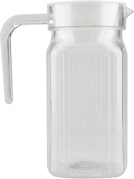 500ml Plastic Water Pitcher with Lid for Cold Beverages - Juice, Lemonade, Beer, Ice Tea - Agatige Juice Container