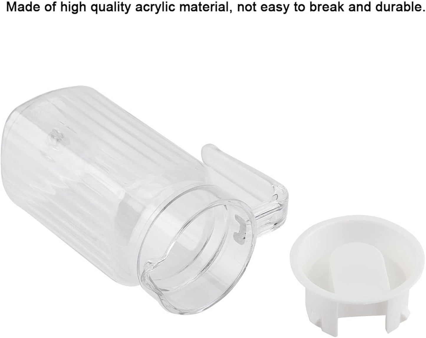 500ml Plastic Water Pitcher with Lid for Cold Beverages - Juice, Lemonade, Beer, Ice Tea - Agatige Juice Container