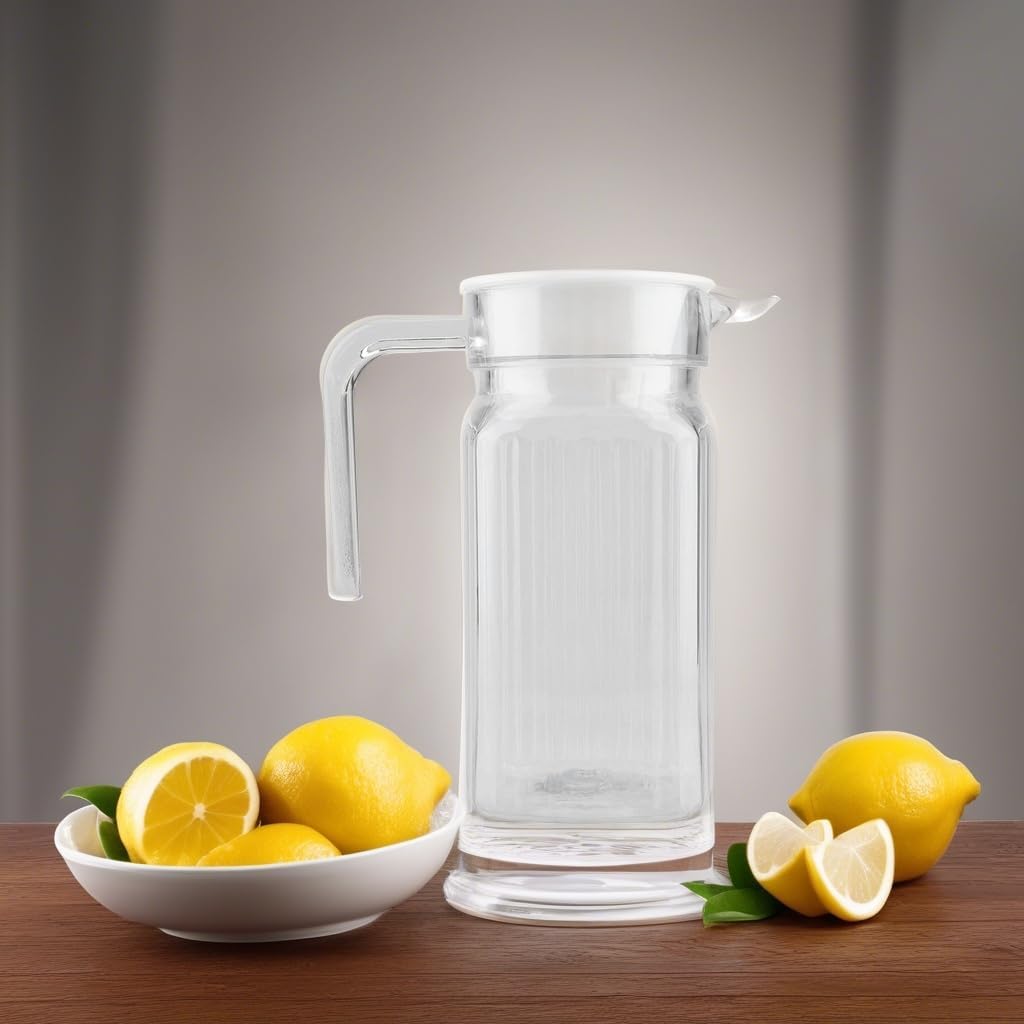 500ml Plastic Water Pitcher with Lid for Cold Beverages - Juice, Lemonade, Beer, Ice Tea - Agatige Juice Container