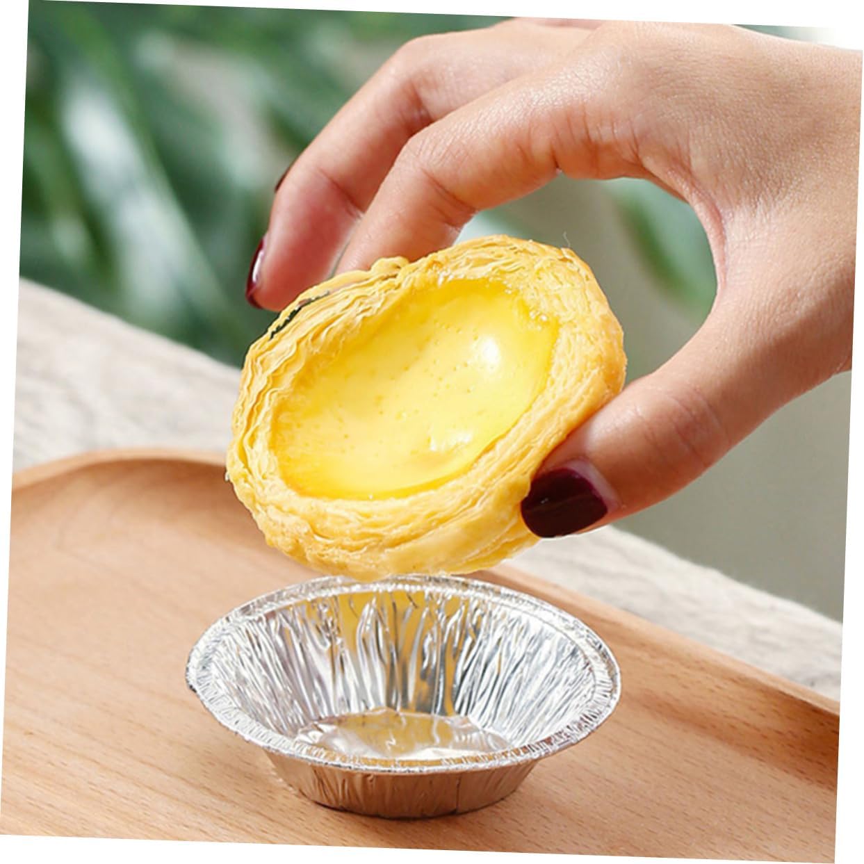 500pcs Disposable Mini Tart Pans Set for Baking Kitchen Tool Tray Aluminum Egg Tart Cases