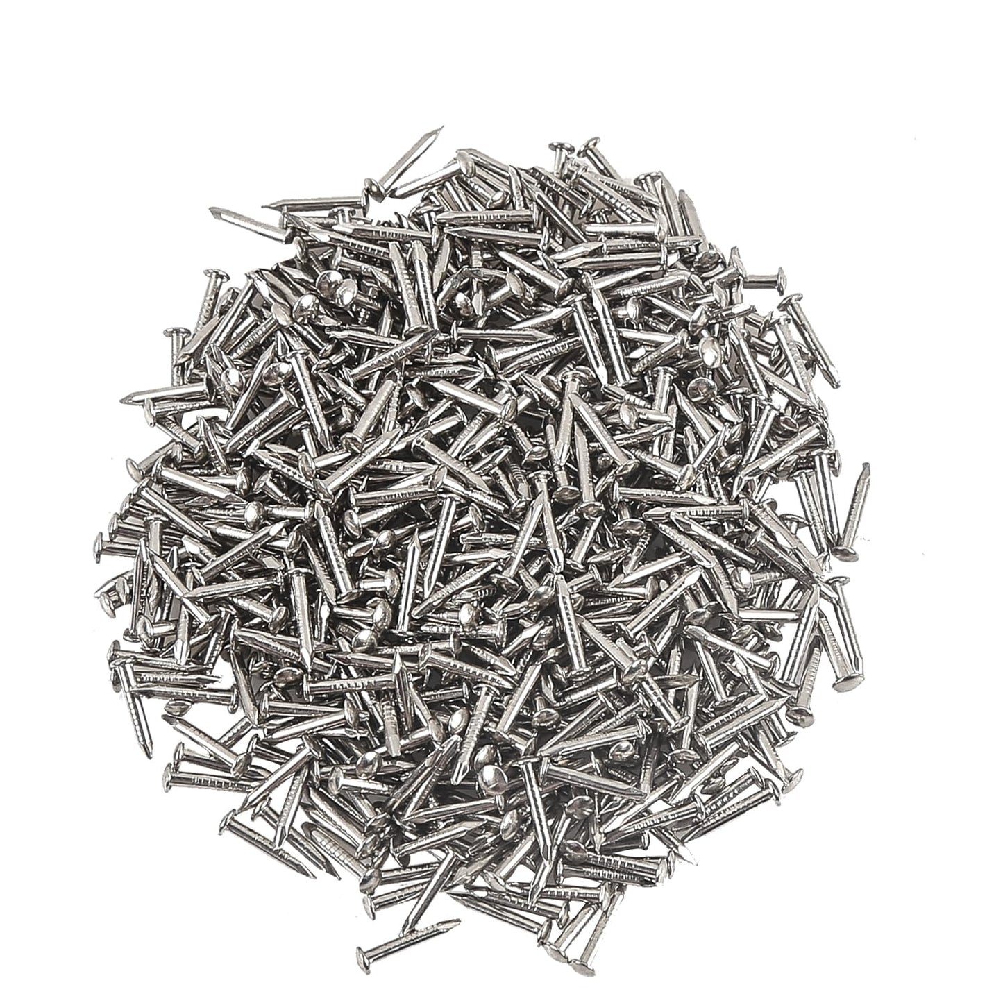 500PCS Small Round Head Mini Nails for String Art Projects - 1 X 10mm Silver Hardware Fasteners