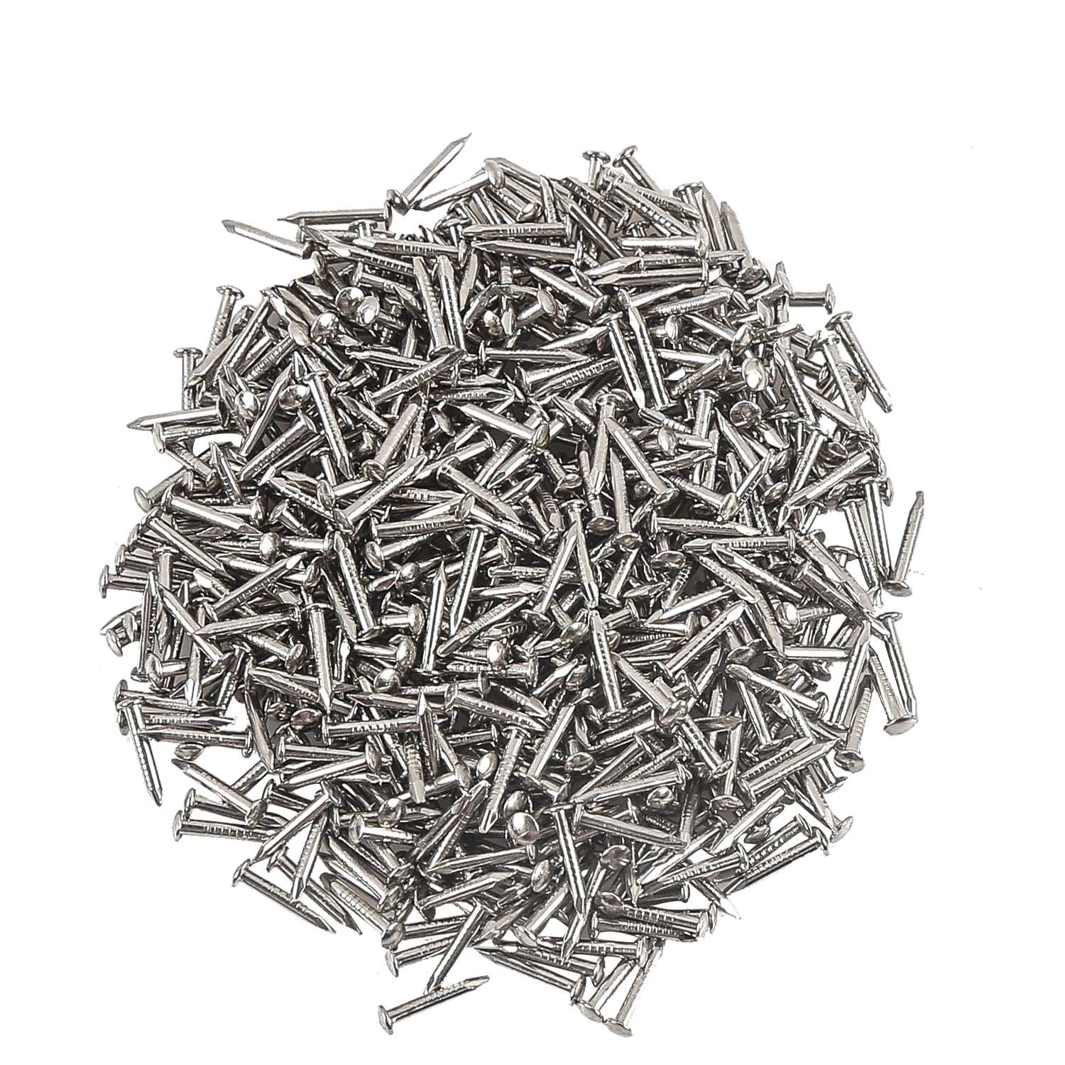 500PCS Small Round Head Mini Nails for String Art Projects - 1 X 10mm Silver Hardware Fasteners