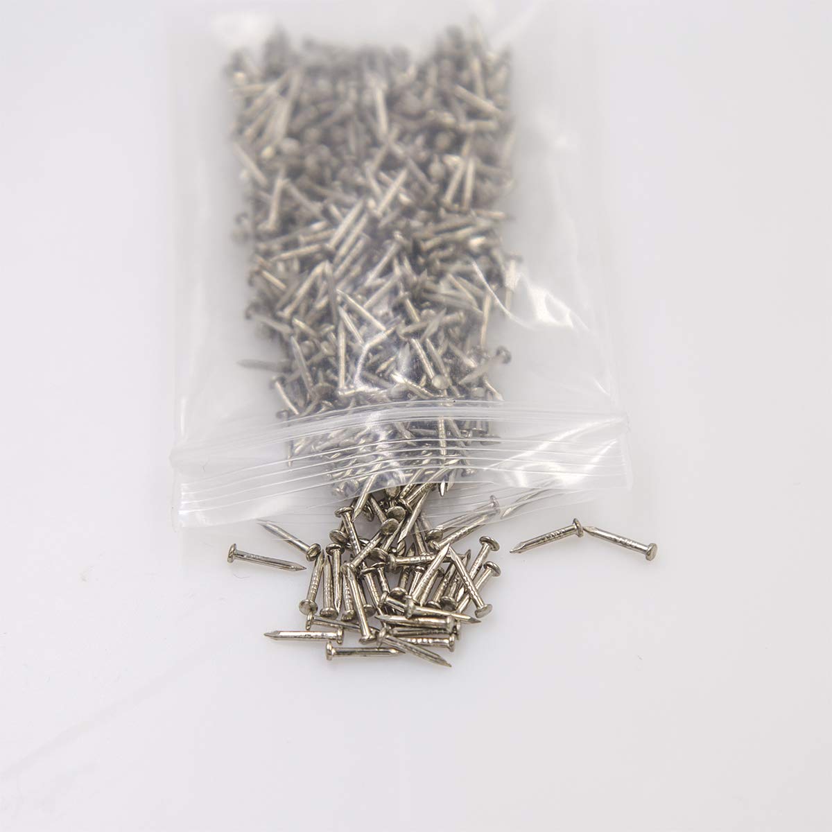 500PCS Small Round Head Mini Nails for String Art Projects - 1 X 10mm Silver Hardware Fasteners