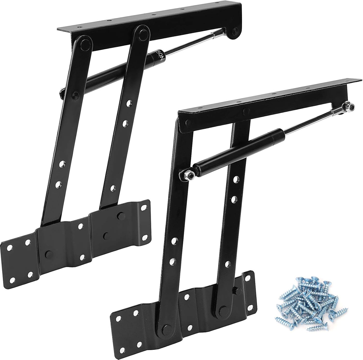 50kg Folding Lift-Up Table Hardware with Gas Hydraulic Hinge and Spring Bracket