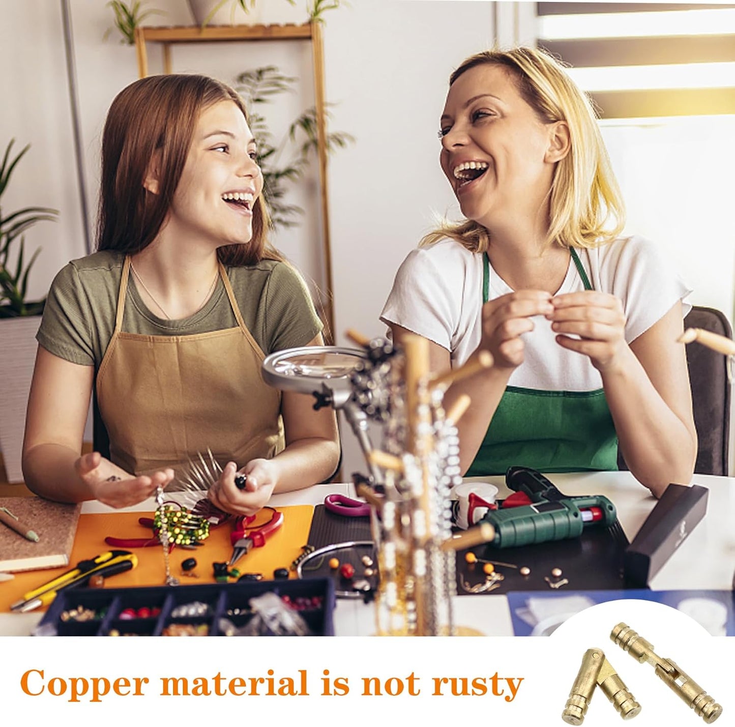 50Pcs Brass Concealed Barrel Hinges for Jewelry Boxes, Woodworking Projects, Music Boxes, Pencil Boxes, Hardwood Humidors