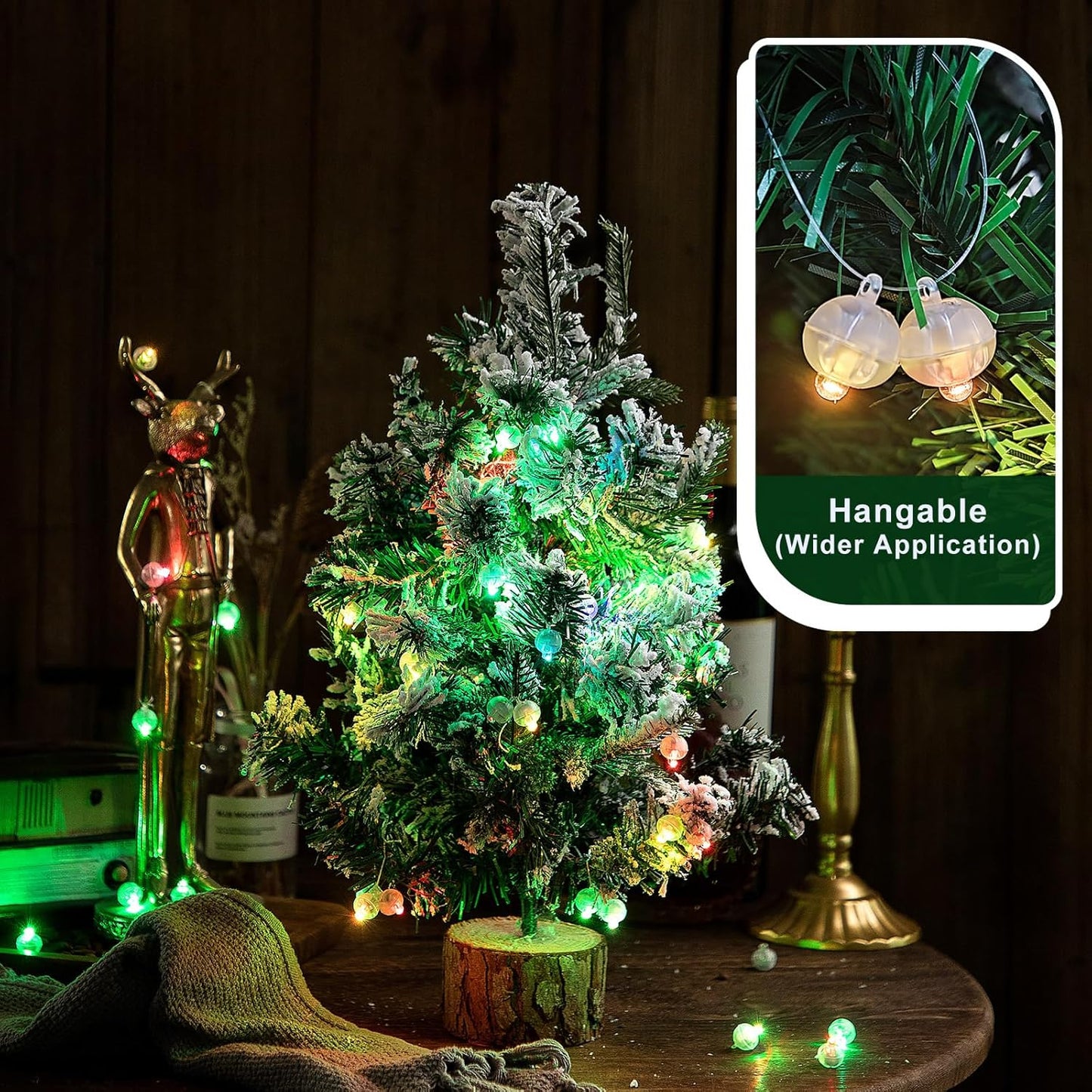 50PCs Mini LED Lights for Party Decorations - Neon Balloons, Lanterns, Eggs, Weddings, Halloween, Christmas - Red Glow