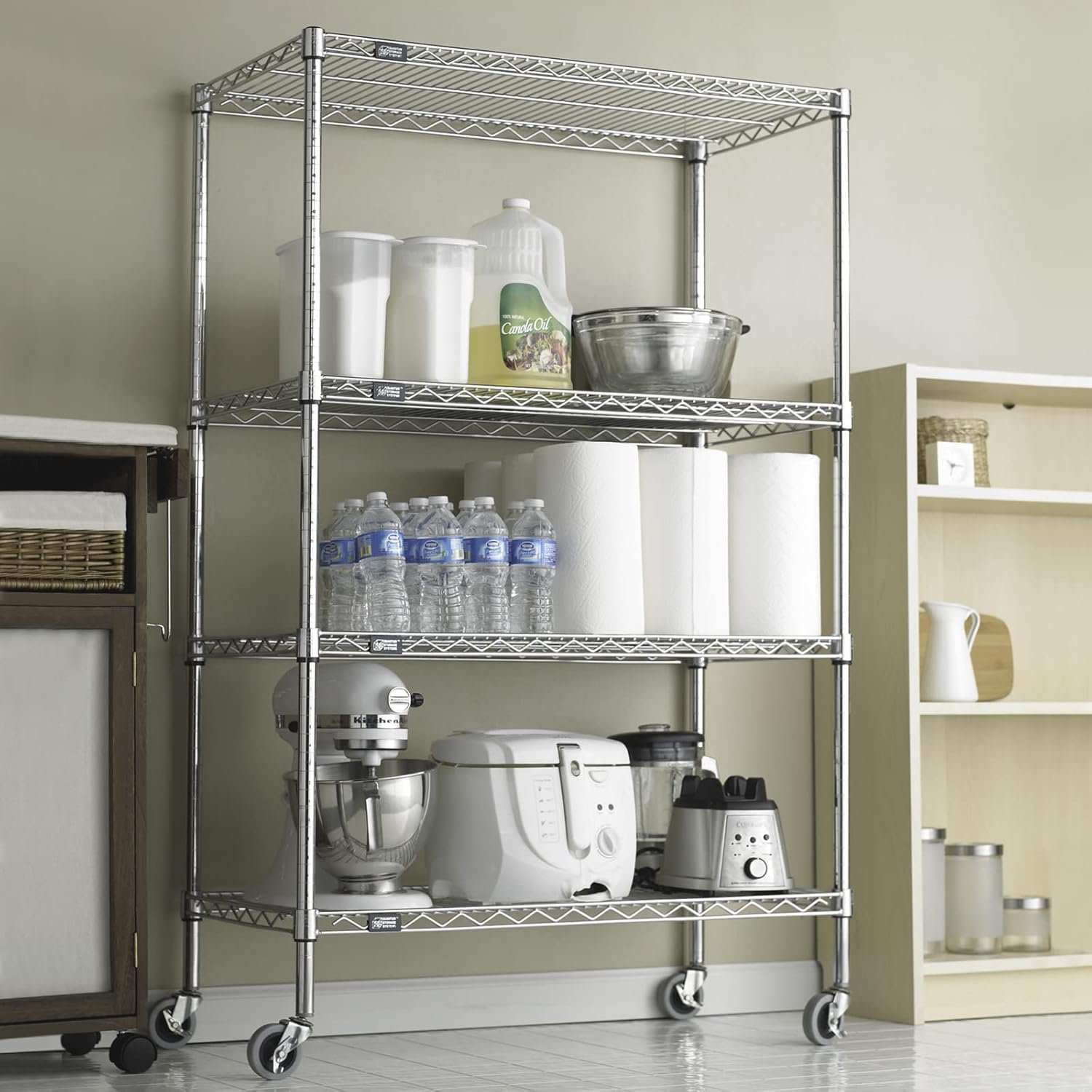 52 Pack Wire Shelving Lock Clips for 7/8" Post - 26 Pairs of Sleeves Replacements for System