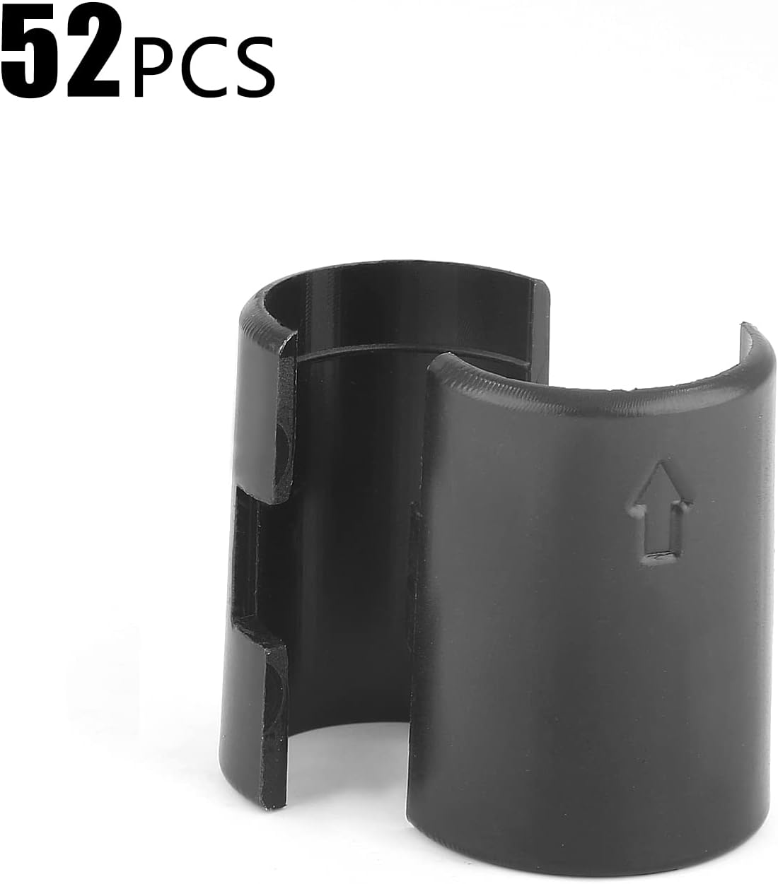 52 Pack Wire Shelving Lock Clips for 7/8" Post - 26 Pairs of Sleeves Replacements for System