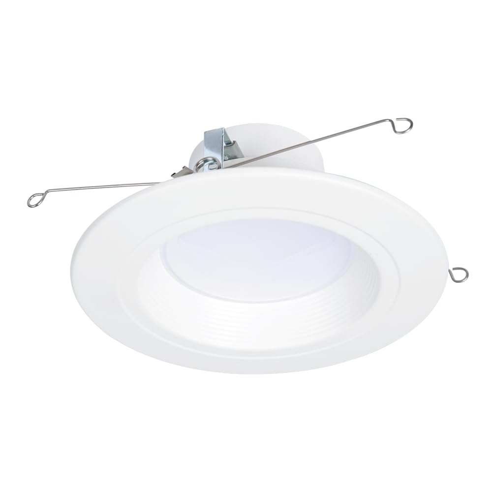 5/6 inch HALO RL Series Recessed LED Retrofit Light with Selectable CCT (2700K-5000K) and Dim to Warm Feature - 700 Lumens