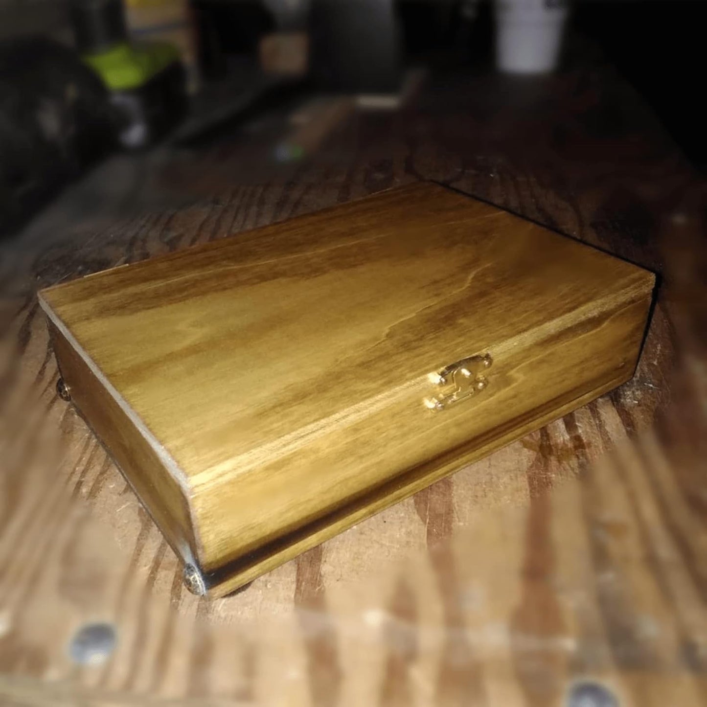 5Pcs Retro Decorative Cabinet Jewelry Box Hasps with 10Pcs Bronze Hinges and 60 Screws